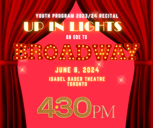 Youth Recital - "Up in Lights" Ode To Broadway - 4:30PM SHOW