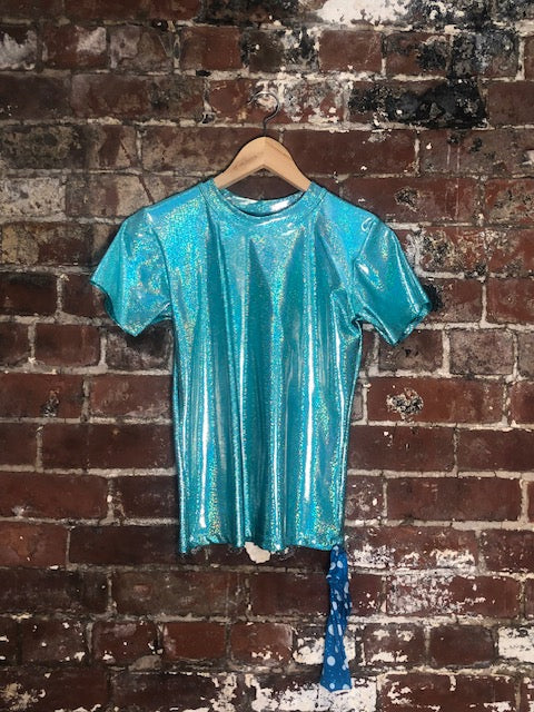 Boys Girls  Shiny T-Shirt  Green