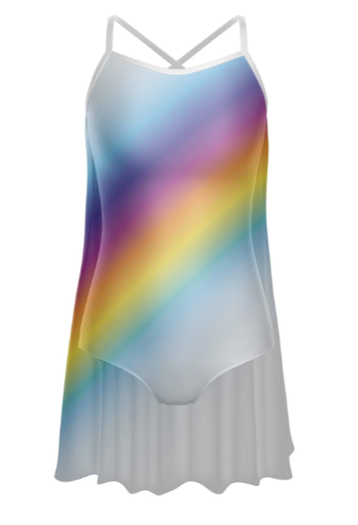 Dance Inked - Rainbow Connection Chiffon Short Dress