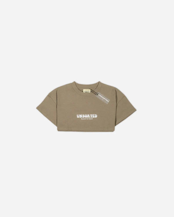 Unsorted x crop t-shirt 'Cannot be boxed'