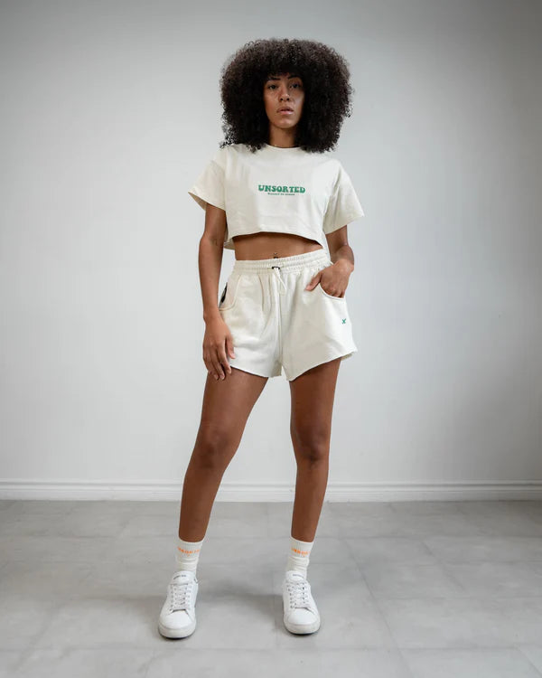 Unsorted x crop t-shirt 'Cannot be boxed'