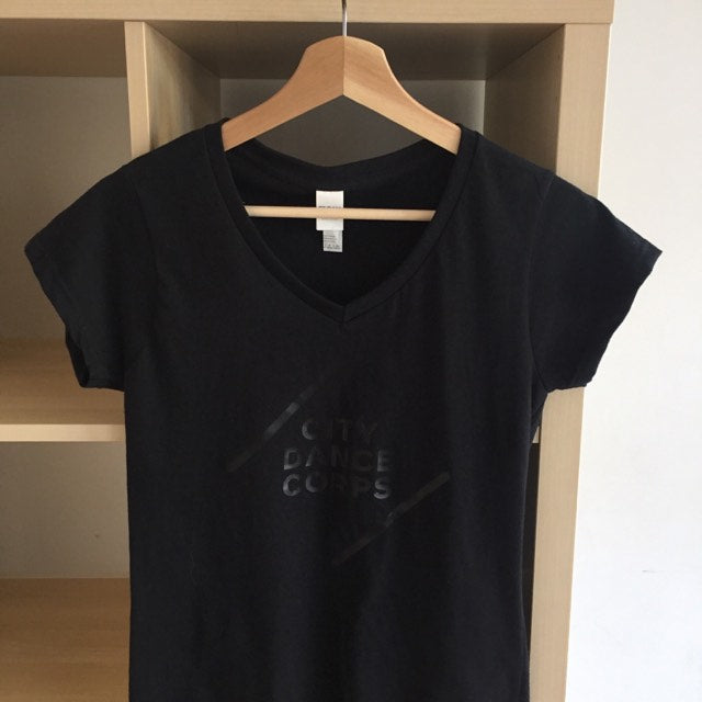 All Black Everything Ladies V-Neck Tee