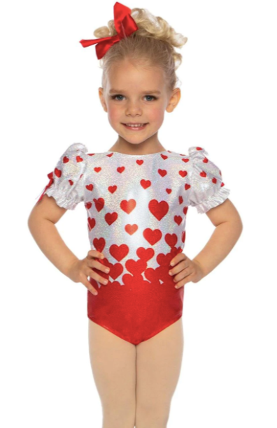 Kisses Puff Sleeve Leotard