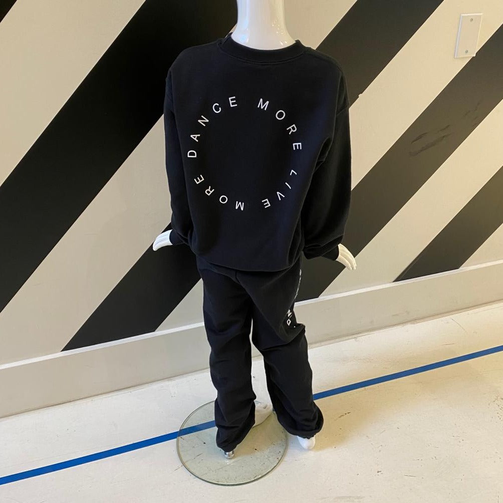 Youth Crewneck Sweater - Dance More. Live More.