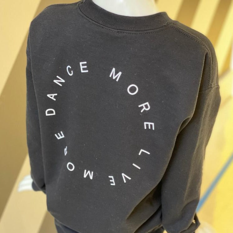 Youth Crewneck Sweater - Dance More. Live More.