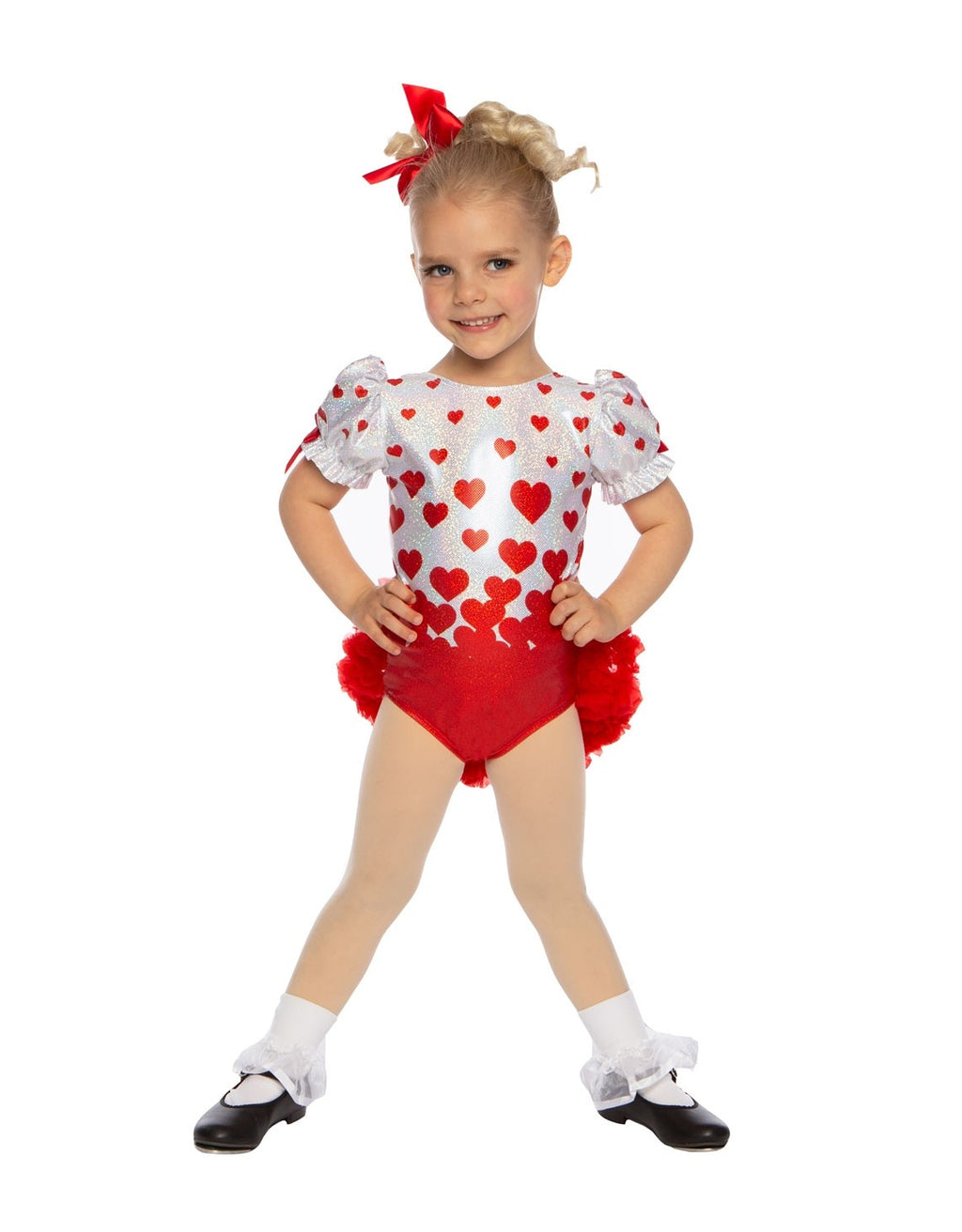 Kisses Puff Sleeve Leotard