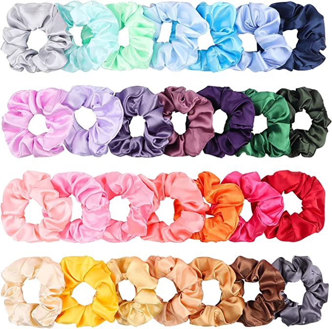 Silk Satin Scrunchies