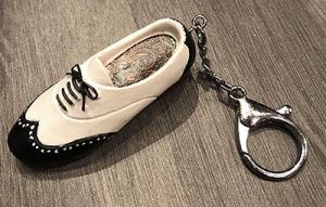 Wooden Tap Shoe Key Chain